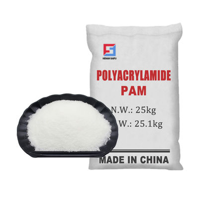 Białe granulki PAM Chemiczne uzdatnianie wody Flokulant Wysokopolimerowy anionowy poliakrylamid